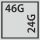 Lådornas effektiva yta i G: 46×24