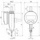 Digital vippindikator, mätspetslängd 14,5 mm 0,4/43 mm