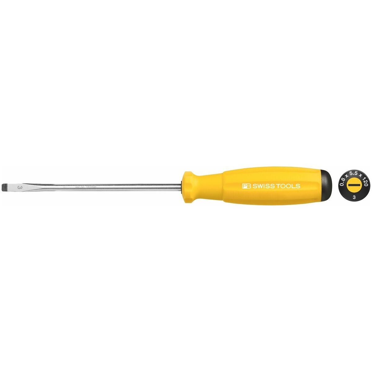 Skruvdragare för spår, med 2K-SwissGrip-handtag 5,5 mm