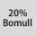 Tygsammansättning: 20 % bomull