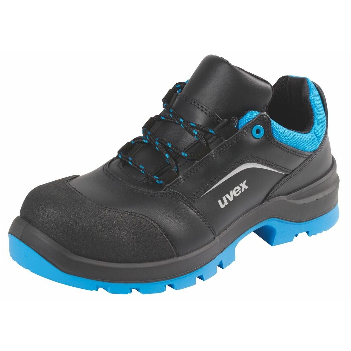 Halvsko svart/blå uvex 2 xenova, S3