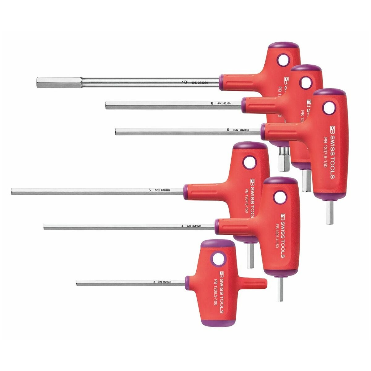 Insexnyckelsats förkromad