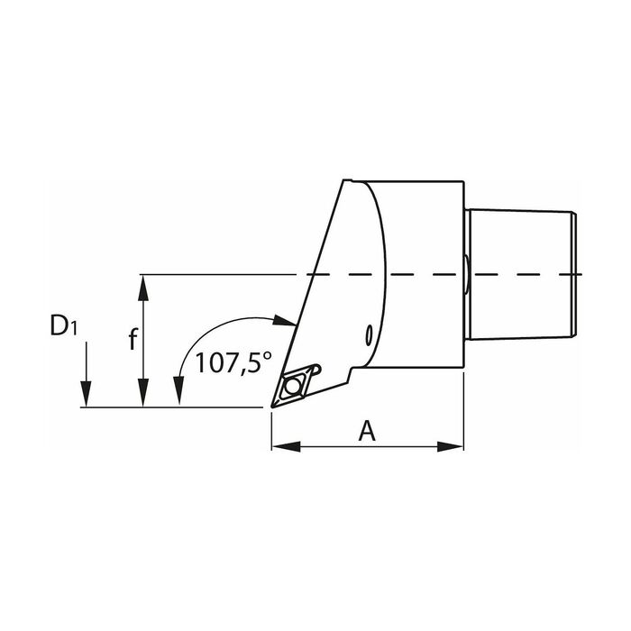 Skärhållare Vänster 50/11HP mm