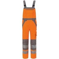 Varselhängselbyxa Plaline orange/zink