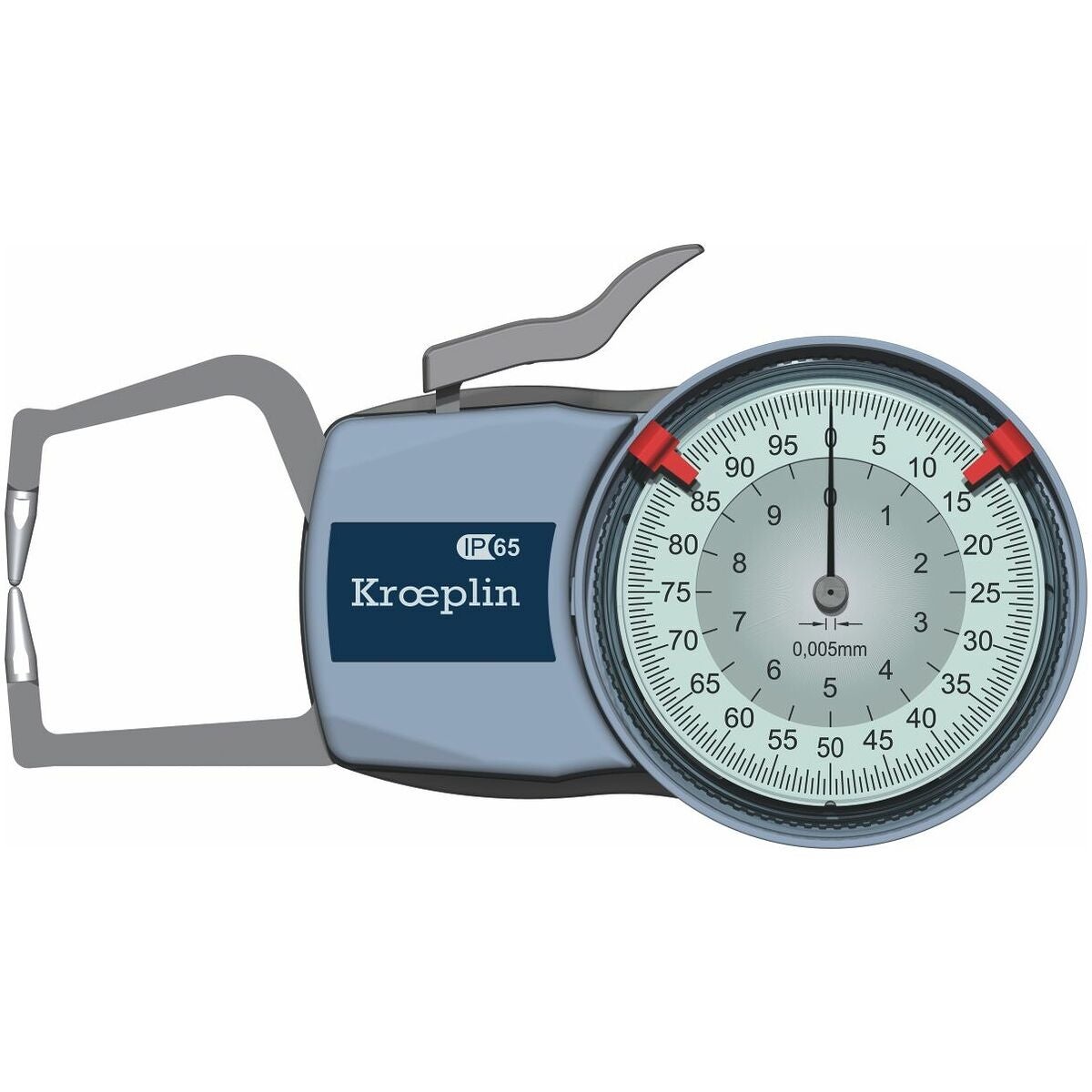 Utvändig snabbmätare med ur