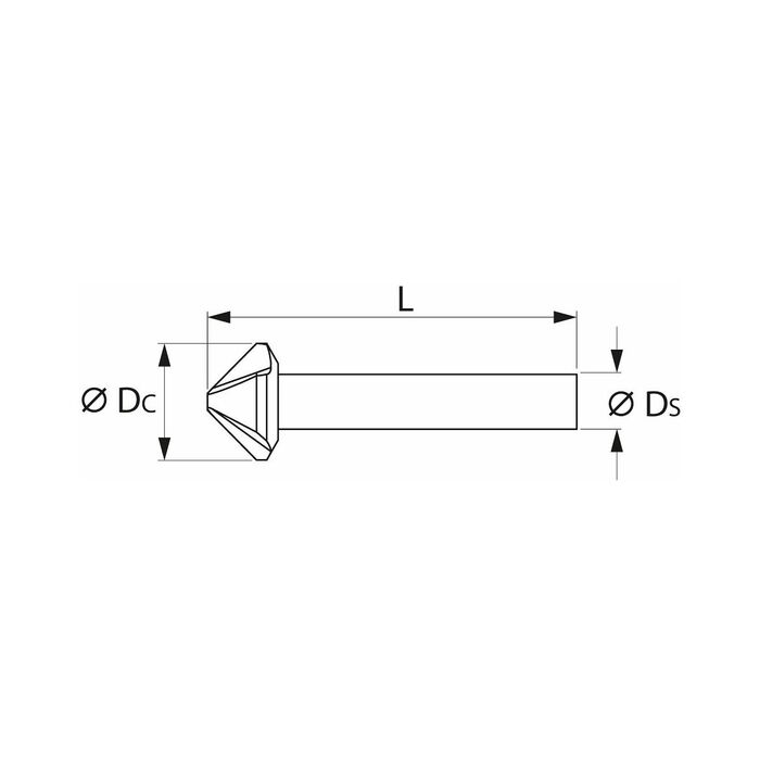 Konisk försänkare, HM 90° 10,4 mm