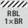 för lettrad profil: RBL 1×BR