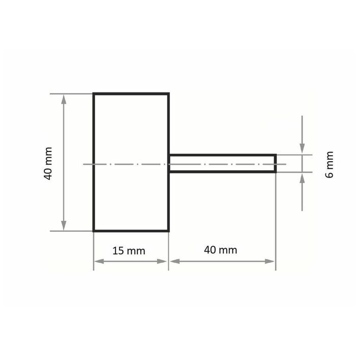 Lamellslipstift (A) 40X15 mm
