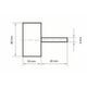Lamellslipstift Nylonduk (A) 80X50 mm