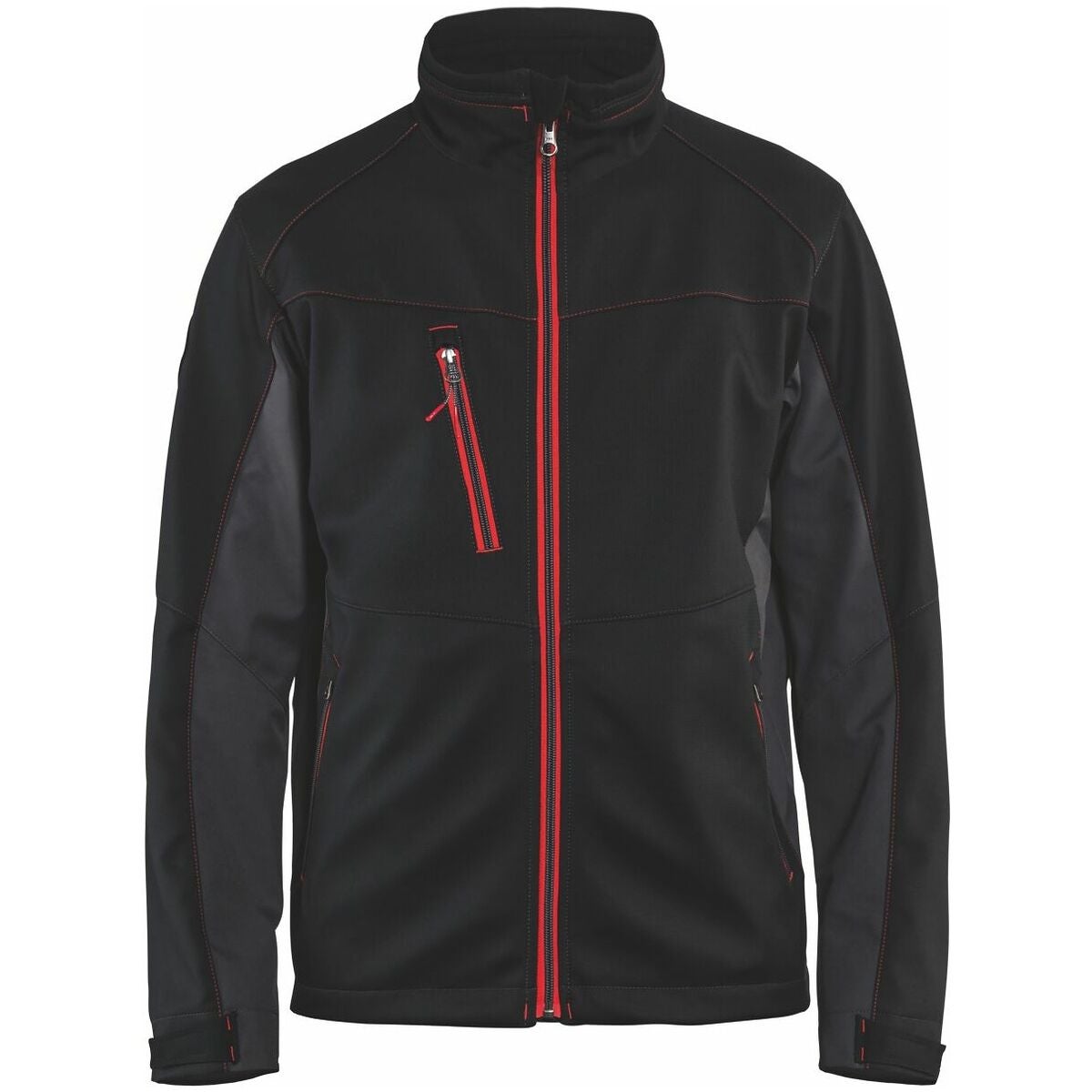 Softshelljacka Service Plus svart / röd