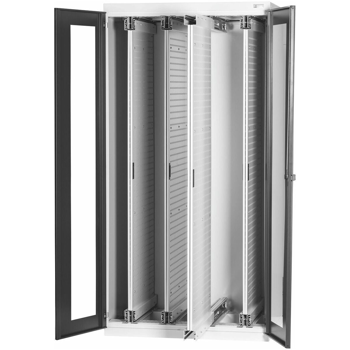 Vertikalskåp med perforerade paneler med fönsterförsedda dörrar 2000/4