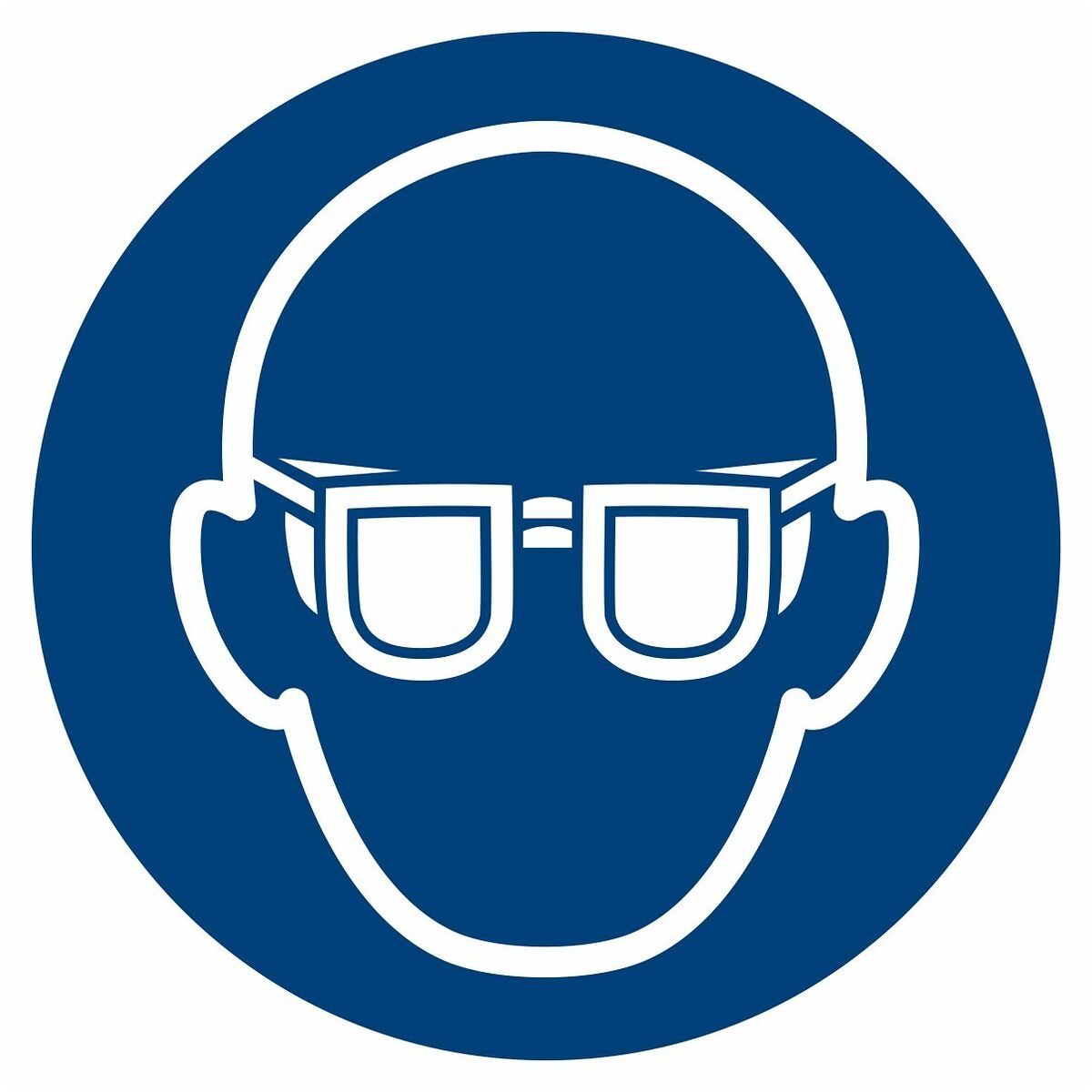 Påbudsskyltar Använd ögonskydd