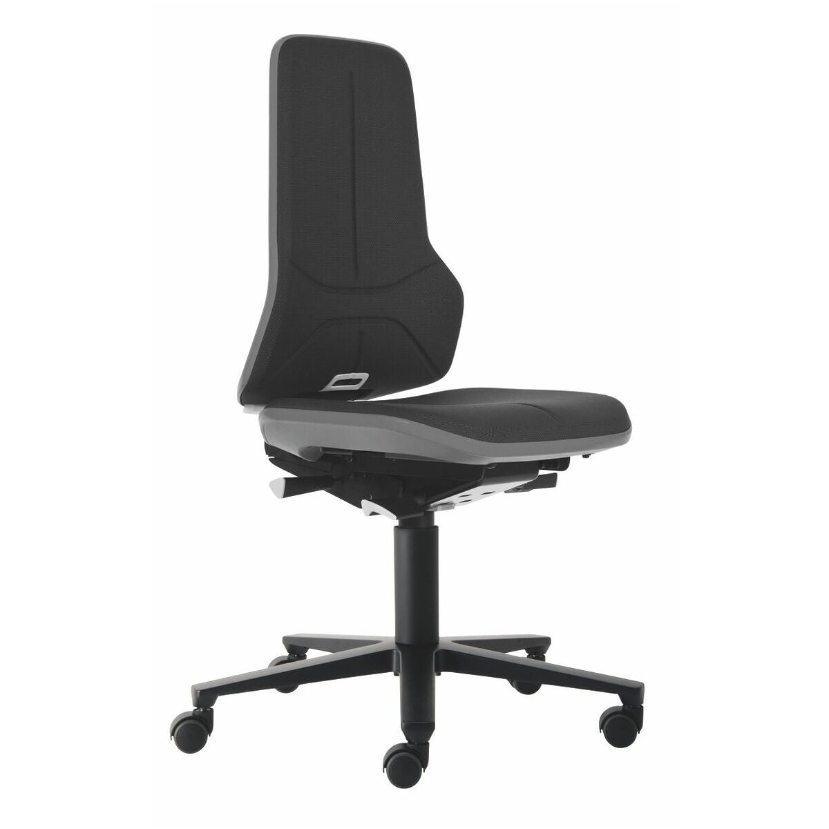 Arbetssnurrstol Neon, Supertec, med hjul, låg GREY