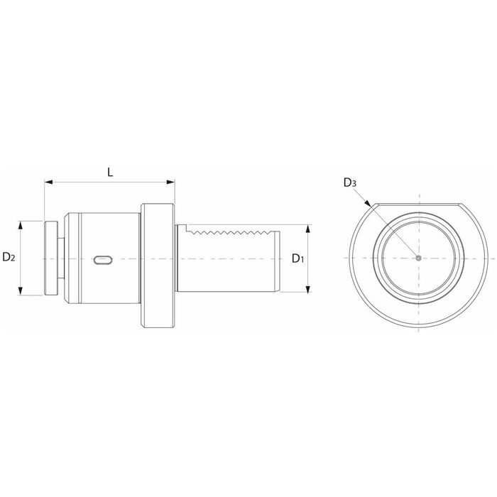 Anslagsdämpare med fjäder VDI 40 mm