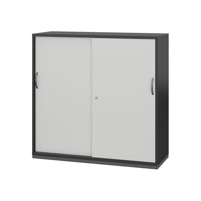 Sideboard med skjutdörrar, 3 pärmhöjder 1200 mm