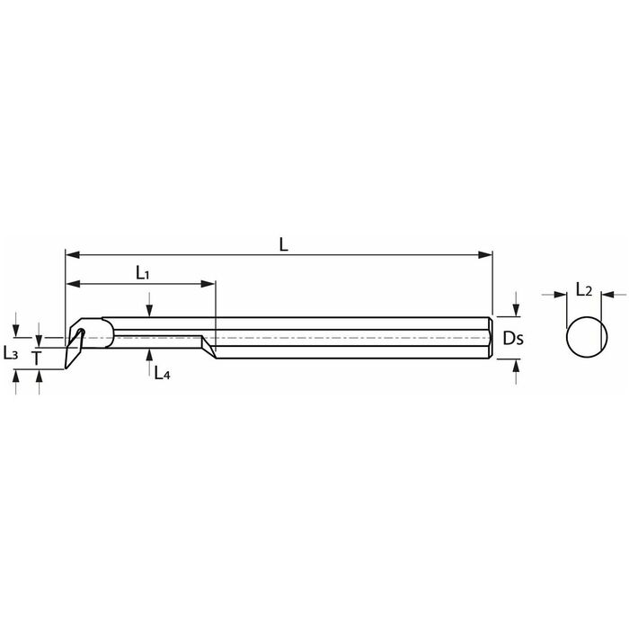 Invändig skärhållare HM 10/07 mm