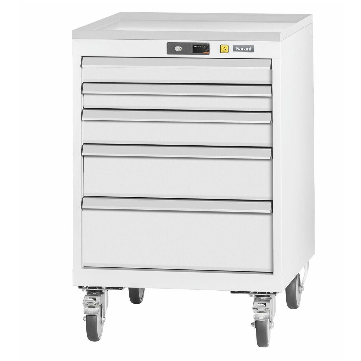 ESD-montagevagn komplett med utdragslådor rullbar 20×24G