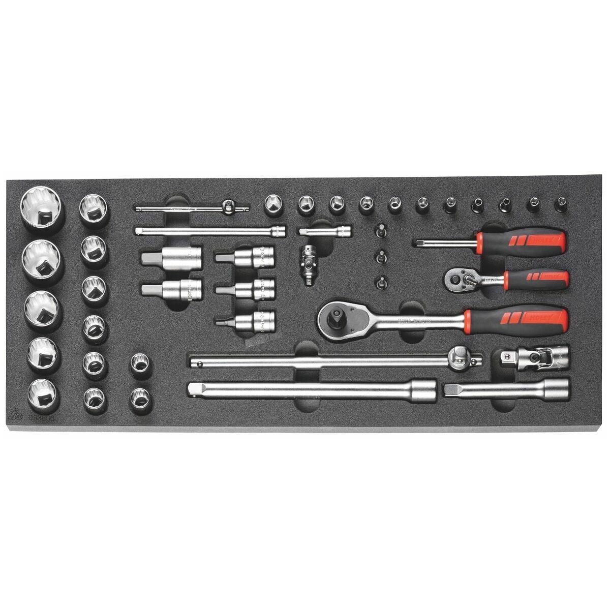 Hylsnyckelsortiment 1/2 och 1/4 tum 41