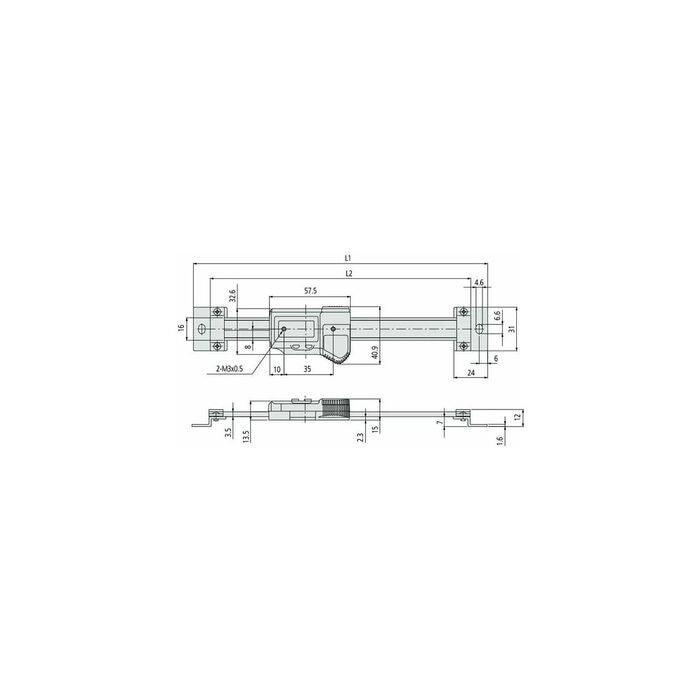Inbyggnadsskjutmått IP66 horisontell 150 mm