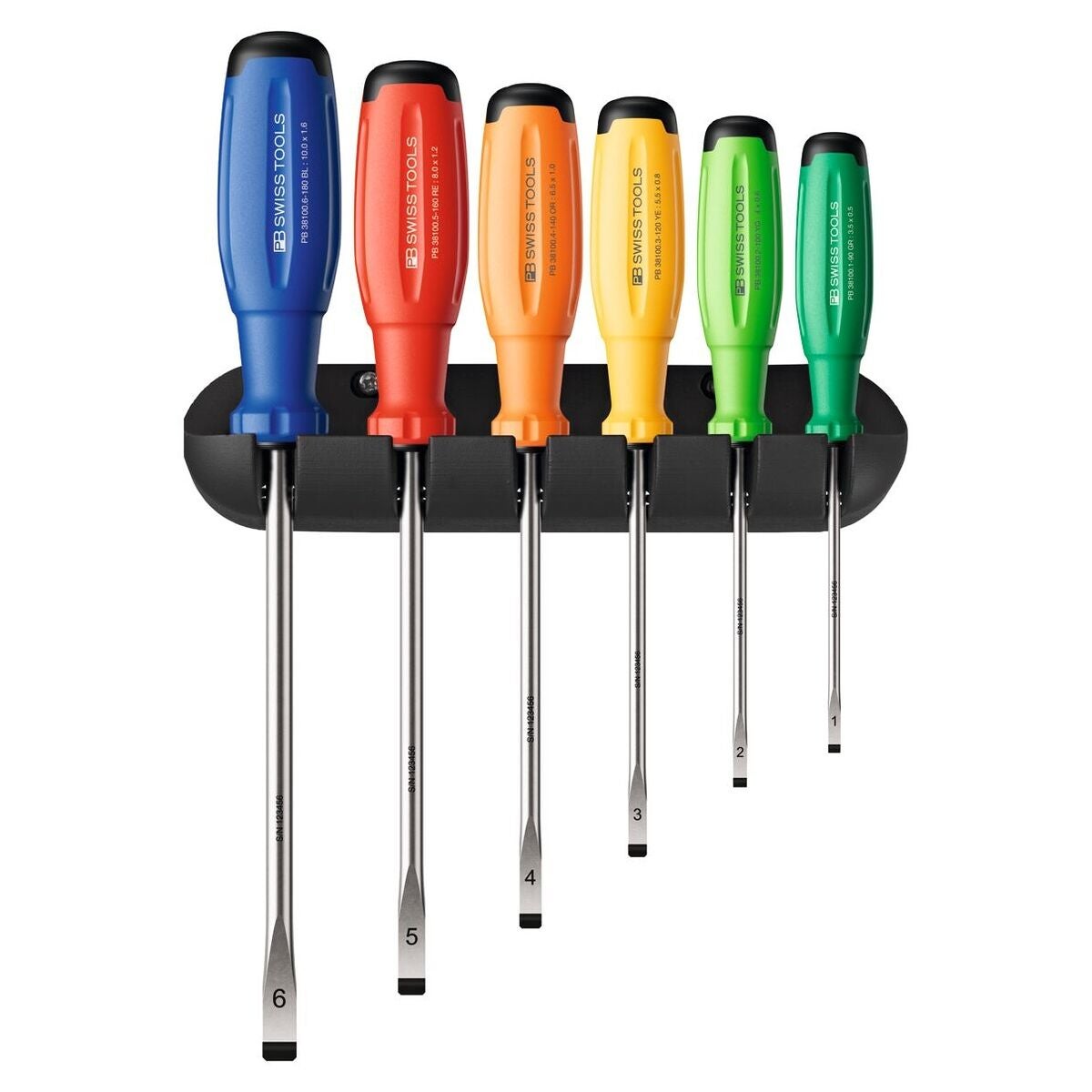 Skruvdragarsats för spår, med 2K-SwissGrip Evo-handtag