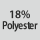 Tygsammansättning: 18% polyester