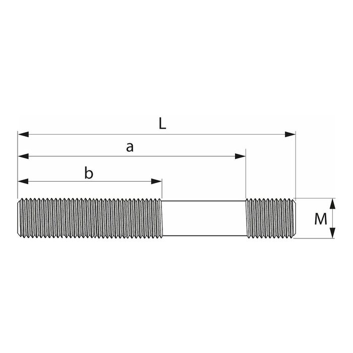 Pinnskruv DIN 6379 M14X160