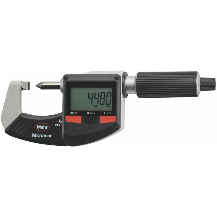 Digital bygelmikrometer med mätspets 0-20 mm