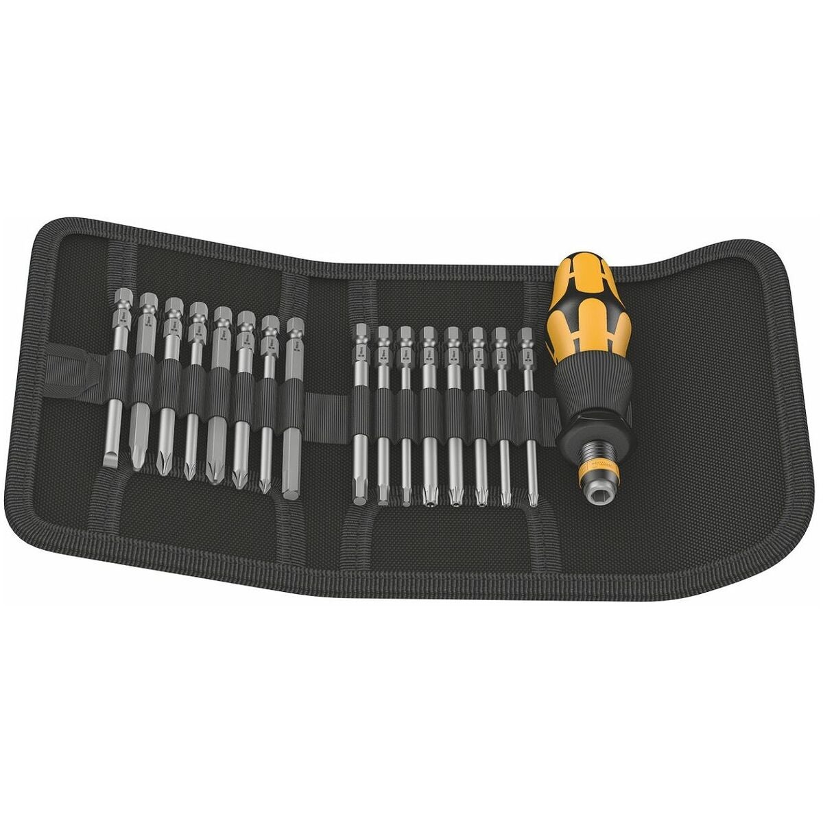 Bitssats med bitsskruvmejsel 17 delar, ESD