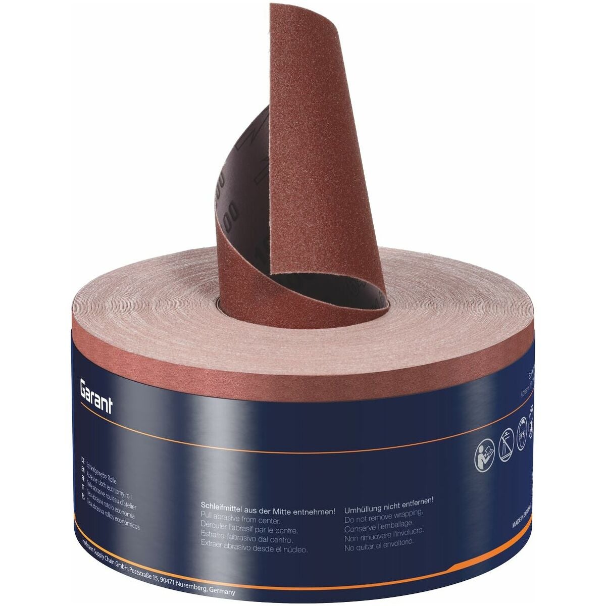 Slipduk på ekonomirulle (A) robust, mycket flexibel 115 mm×50 m