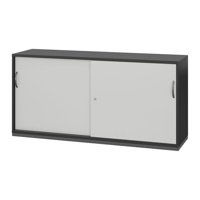 Sideboard med skjutdörrar, 2 pärmhöjder 1200 mm