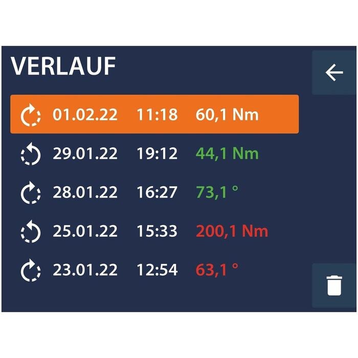 Elektronisk momentnyckel/vinkelmätare HCT 12 Nm