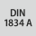 Norm: DIN 1834 A