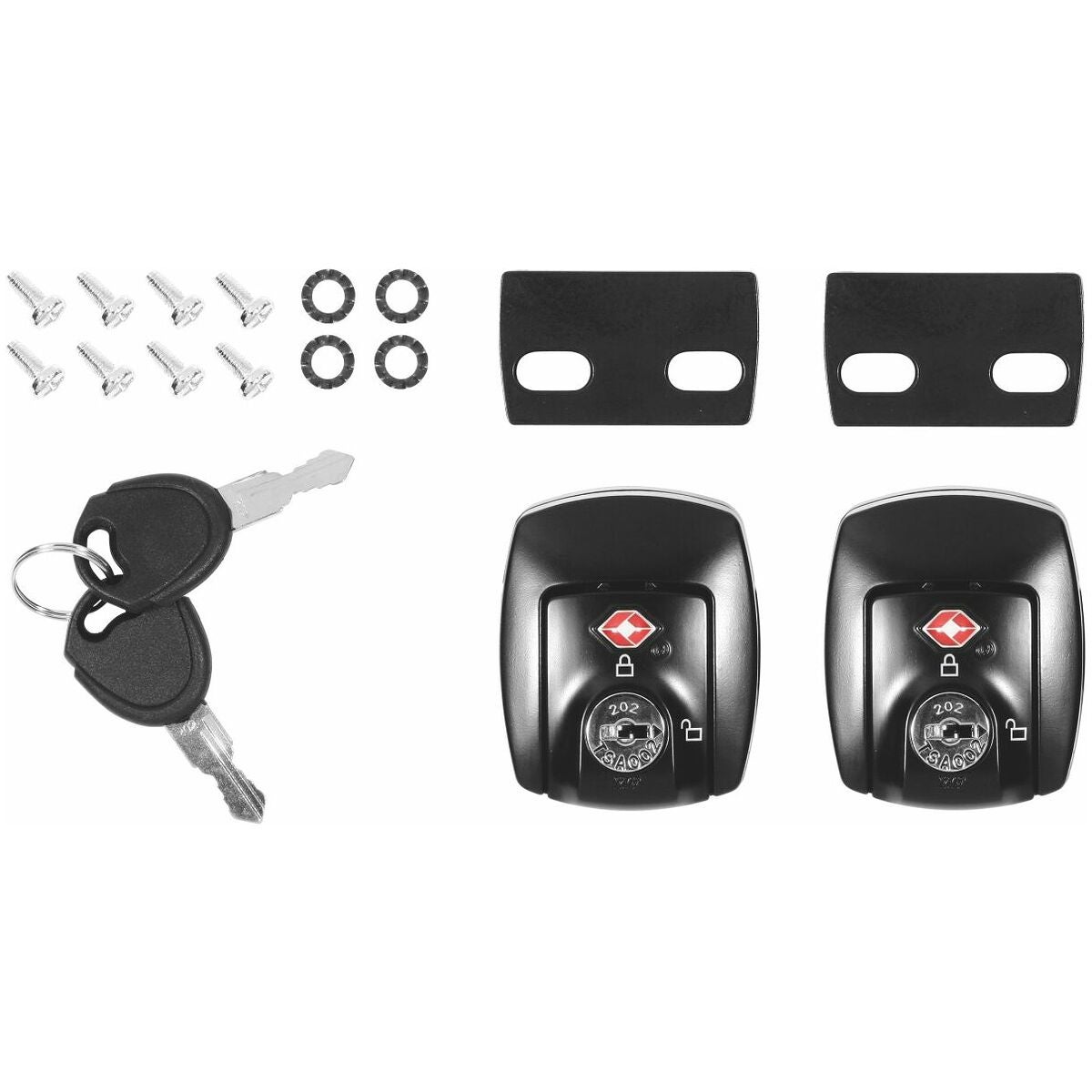 TSA-låssats med gängskärande skruvar