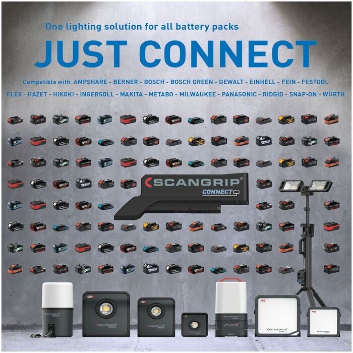 Batteridriven LED-arbetslampa CONNECT BASIC