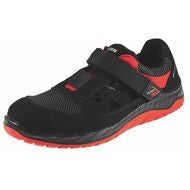 Sandal svart / röd LONNY red Easy ESD, S1PS