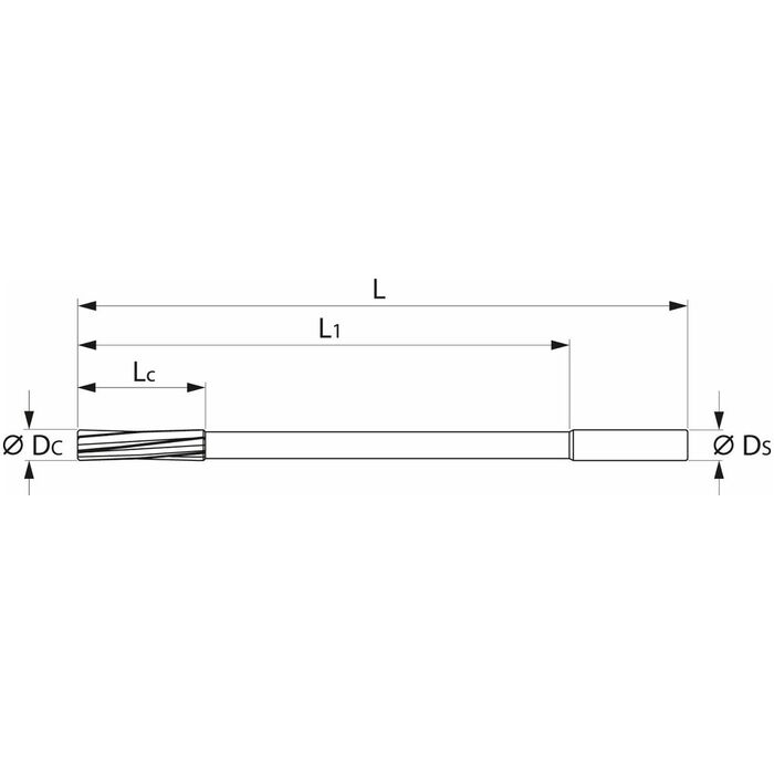 NC-brotsch extra lång H7 12 mm