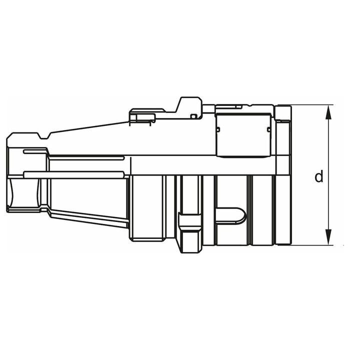 Snabbväxlingsadapter ER16 4 mm