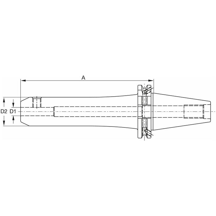 Weldonhållare form AD 8 mm