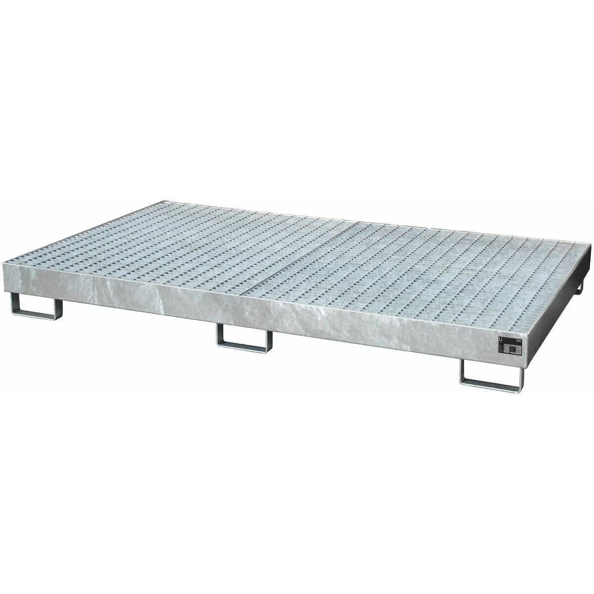 Hylltråg förzinkat, med galler