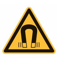 Varningsskyltar Varning för magnetfält