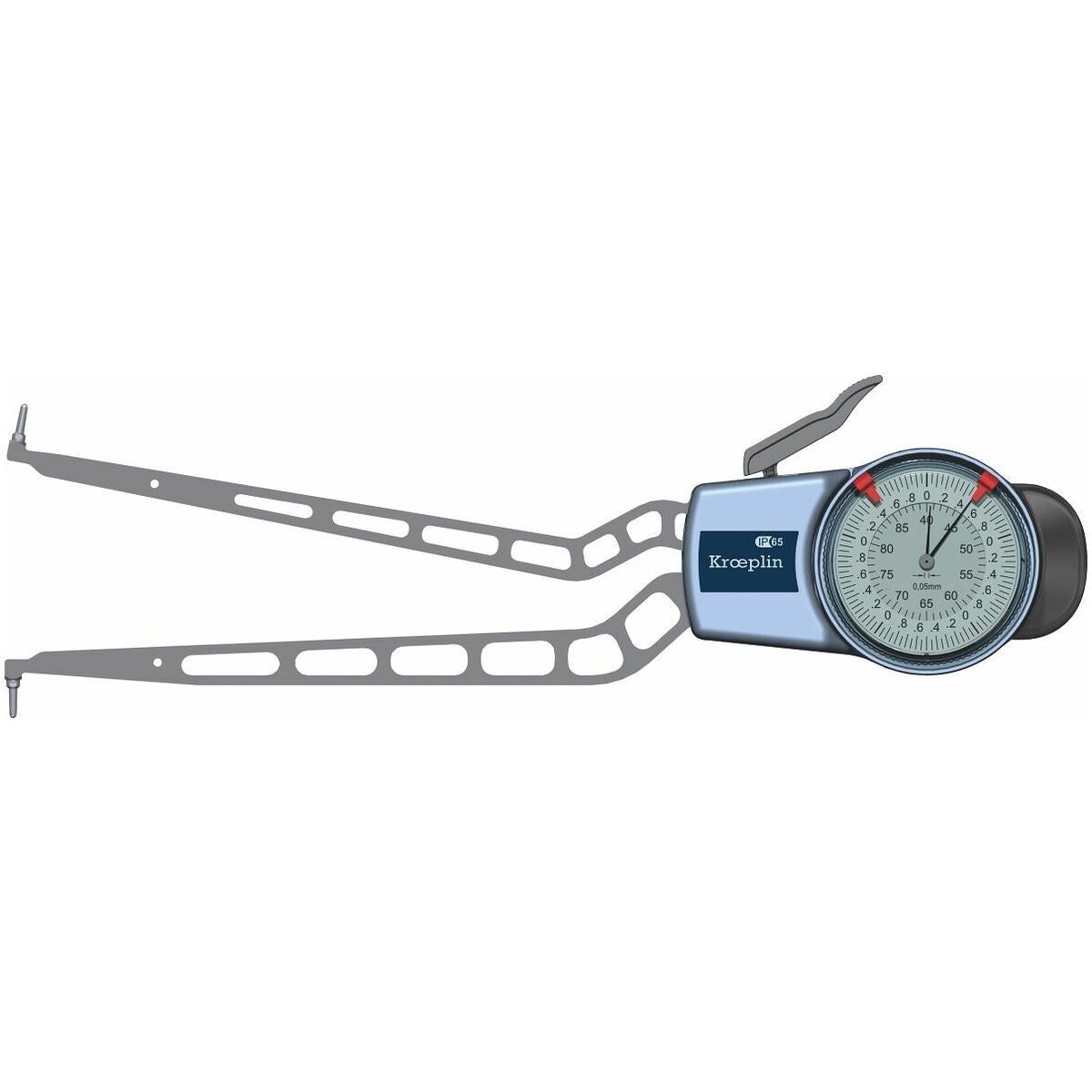 Snabbmätare för invändig mätning med långa mätspetsar 40-90 mm