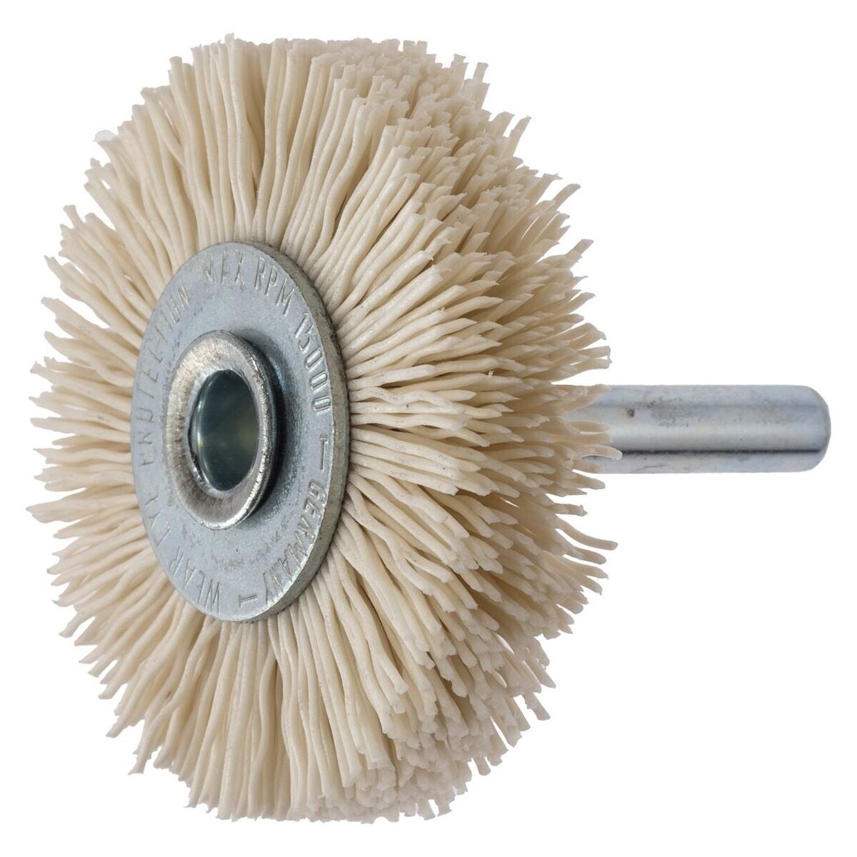Rundborste med skaft Korrugerad, mikroslipande, keramikkorn K320