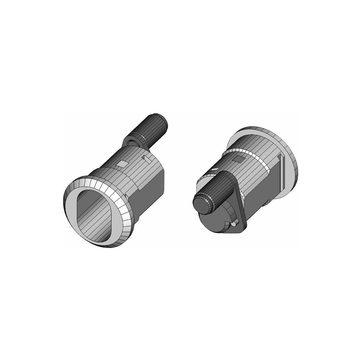 Låshylsa 225-010-43 utan låscylinder