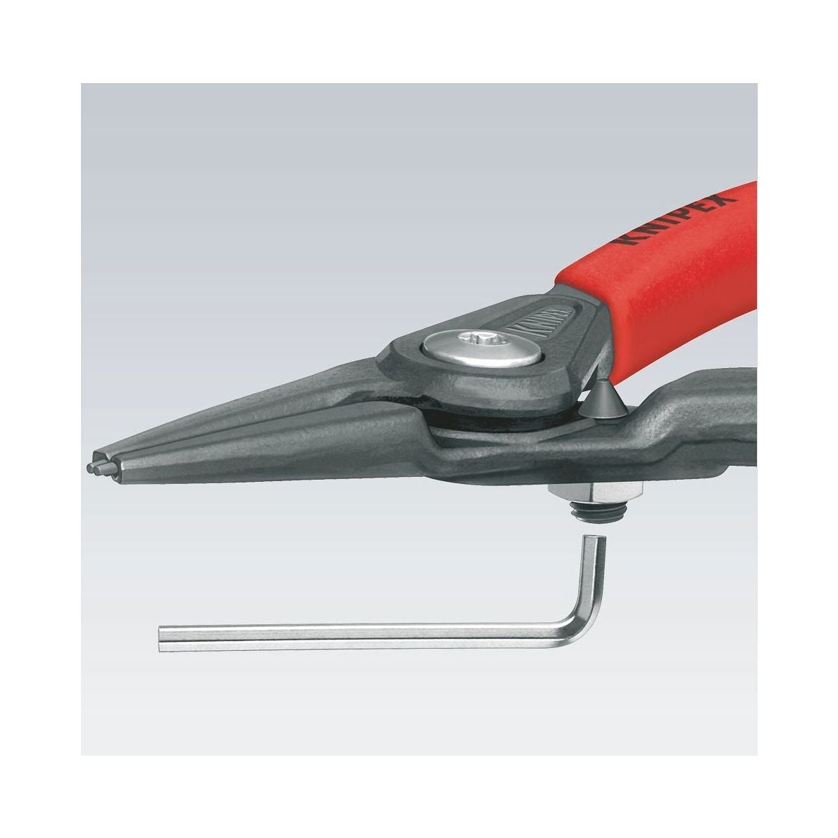 Precisions-låsringstång med begränsningsanslag