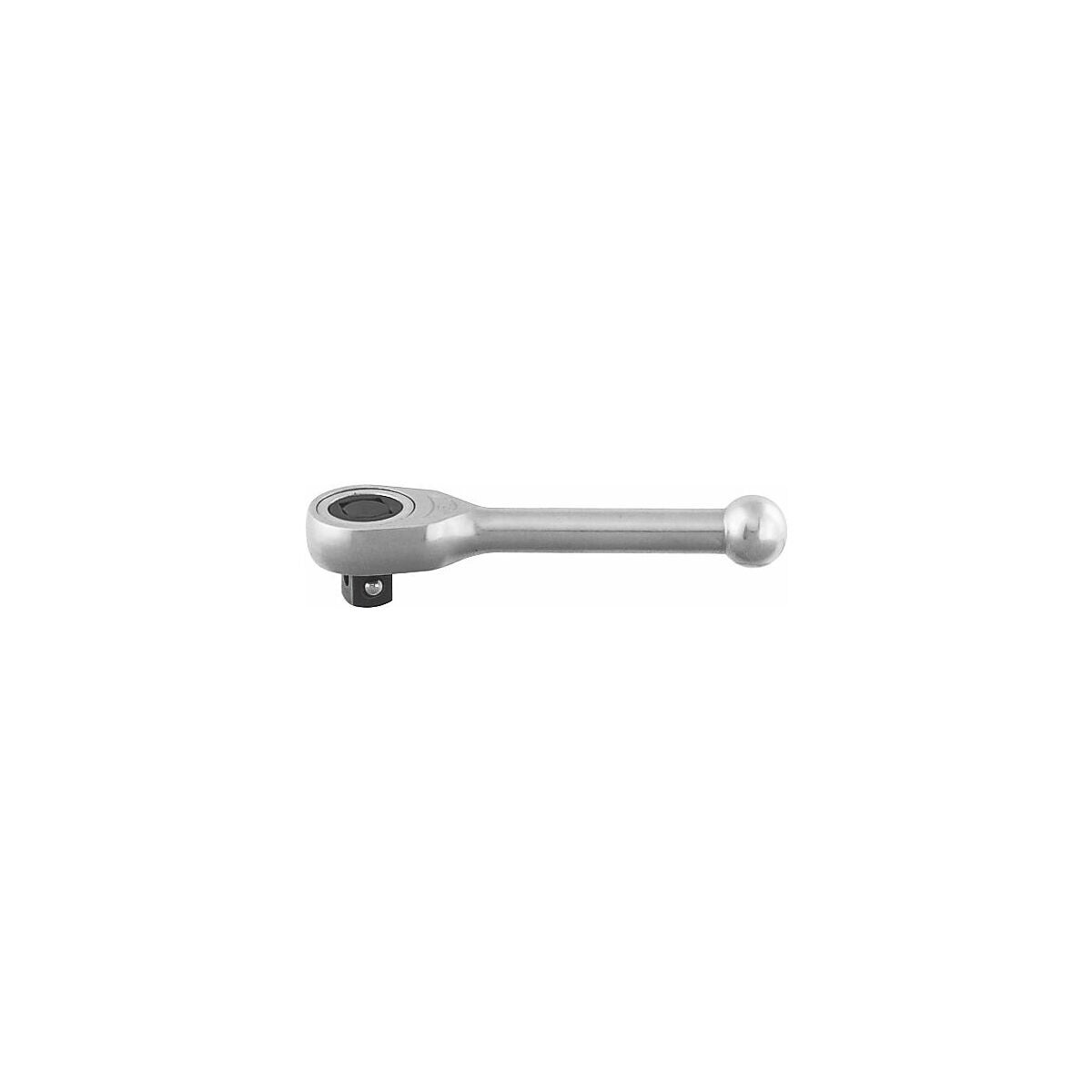 Vändbart spärrskaft, 3/8 tum med kort handtag