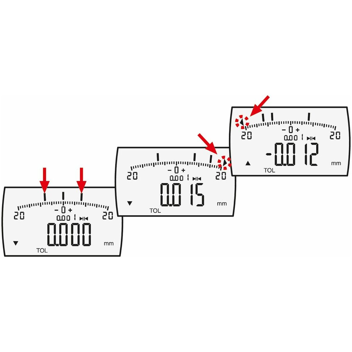 Digitalt mätur Avläsning 0,0005 mm 50 mm