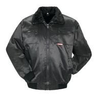 Vinterjacka Pilot-look svart