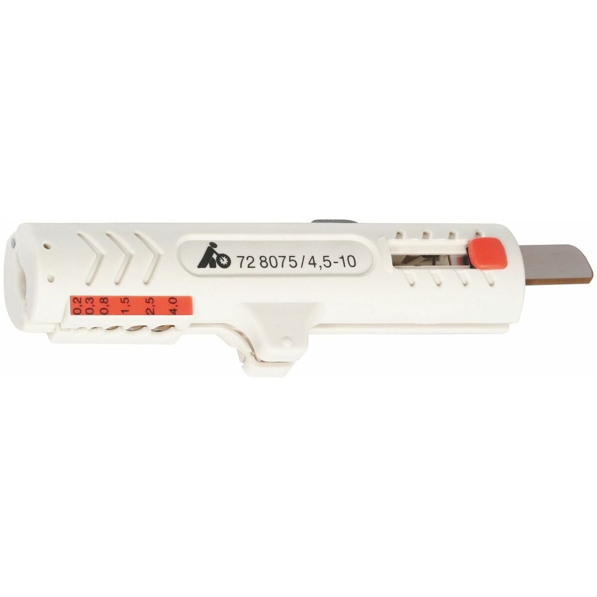 Kabelskalare med knivblad för avisolering av CAT/tvinnad parkabel 4,5-10 mm