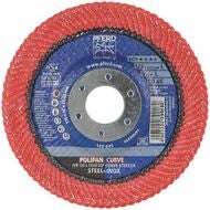 Lamellslipskiva för INOX, POLIFAN-CURVE (CER) 125X14 mm