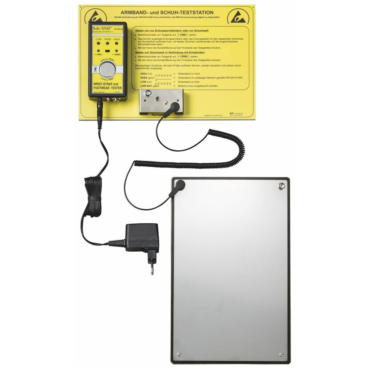 ESD-teststation inklusive nätaggregat EN